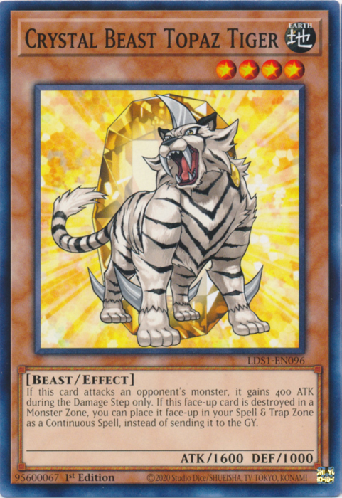 Crystal Beast Topaz Tiger [LDS1-EN096] Common | Cracking-Singles