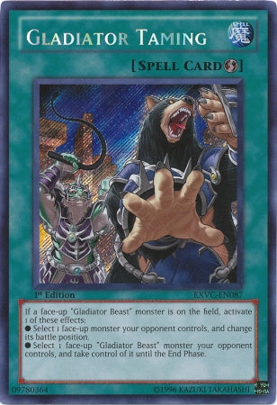 Gladiator Taming [EXVC-EN087] Secret Rare | Cracking-Singles