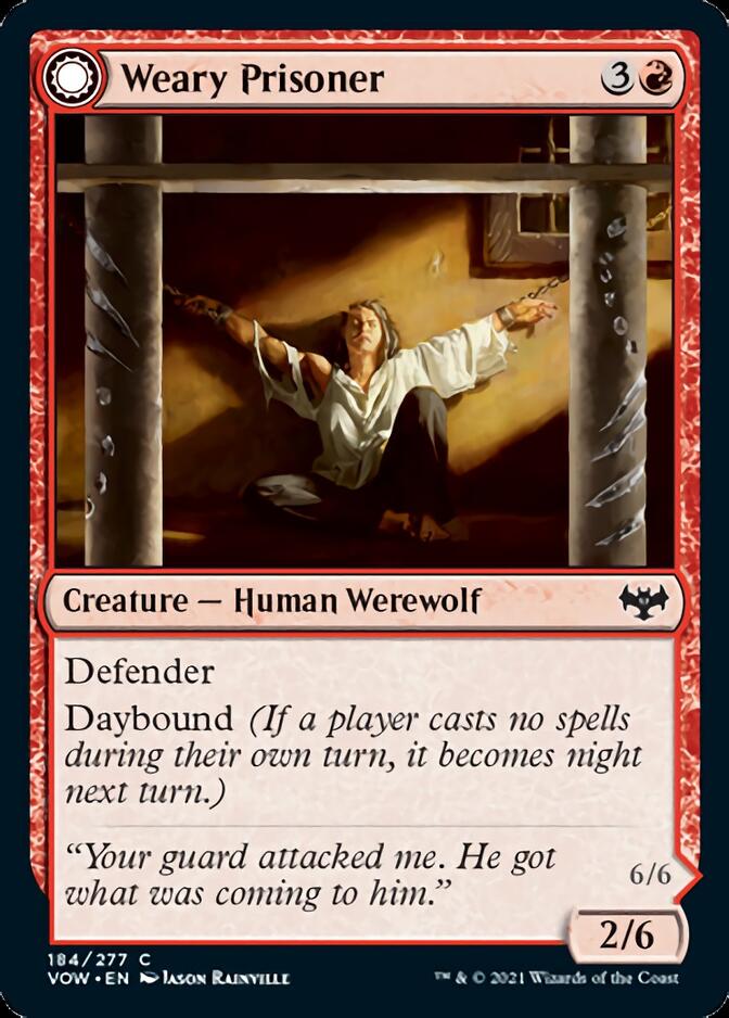 Weary Prisoner // Wrathful Jailbreaker [Innistrad: Crimson Vow] | Cracking-Singles