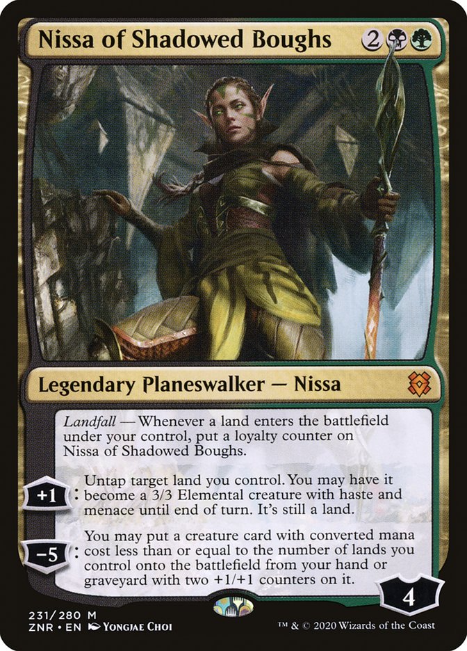 Nissa of Shadowed Boughs [Zendikar Rising] | Cracking-Singles