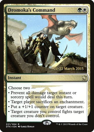 Dromoka's Command [Dragons of Tarkir Promos] | Cracking-Singles