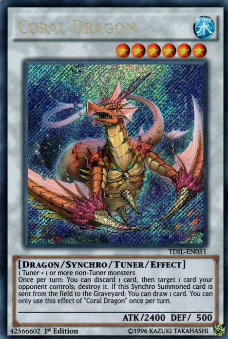 Coral Dragon [TDIL-EN051] Secret Rare | Cracking-Singles