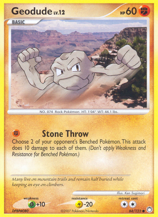 Geodude (84/123) [Diamond & Pearl: Mysterious Treasures] | Cracking-Singles