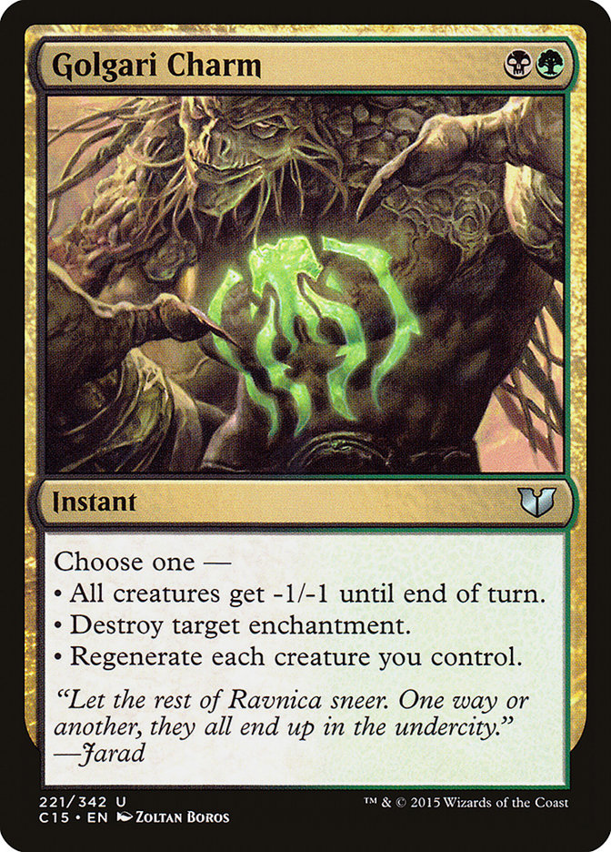 Golgari Charm [Commander 2015] | Cracking-Singles