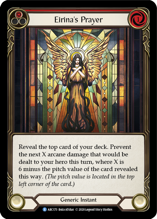 Eirina's Prayer (Red) [ARC173] Unlimited Edition Rainbow Foil | Cracking-Singles