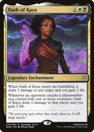 Oath of Kaya [War of the Spark Promos] | Cracking-Singles