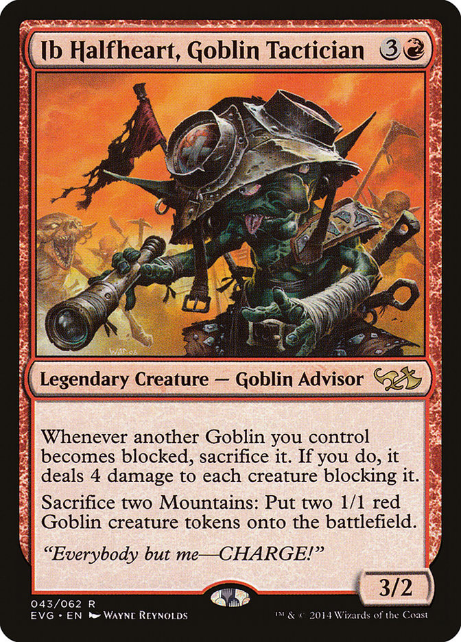 Ib Halfheart, Goblin Tactician (Elves vs. Goblins) [Duel Decks Anthology] | Cracking-Singles