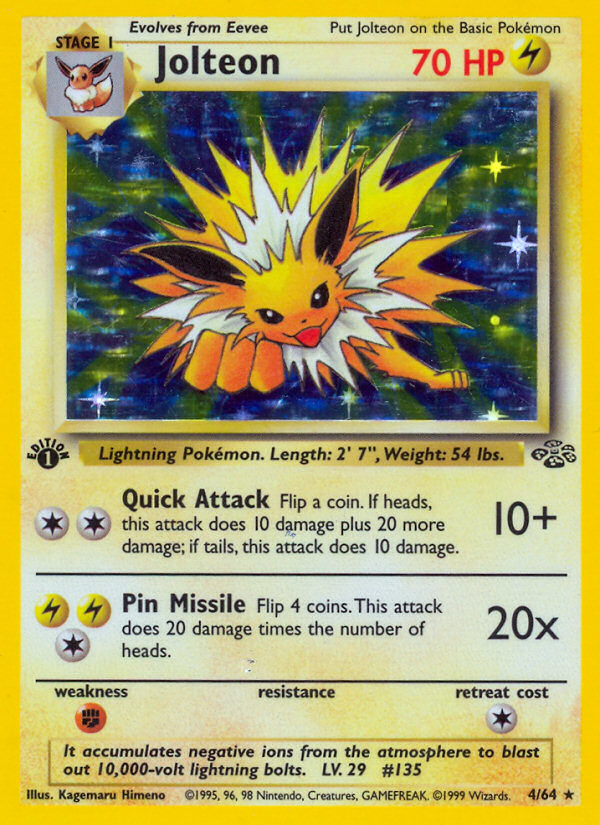 Jolteon (4/64) [Jungle 1st Edition] | Cracking-Singles