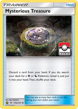 Mysterious Treasure (113a/131) (League Promo) [Sun & Moon: Forbidden Light] | Cracking-Singles