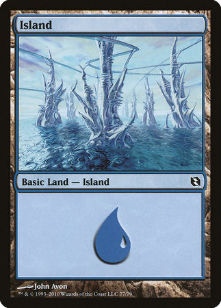 Island (77) [Duel Decks: Elspeth vs. Tezzeret] | Cracking-Singles