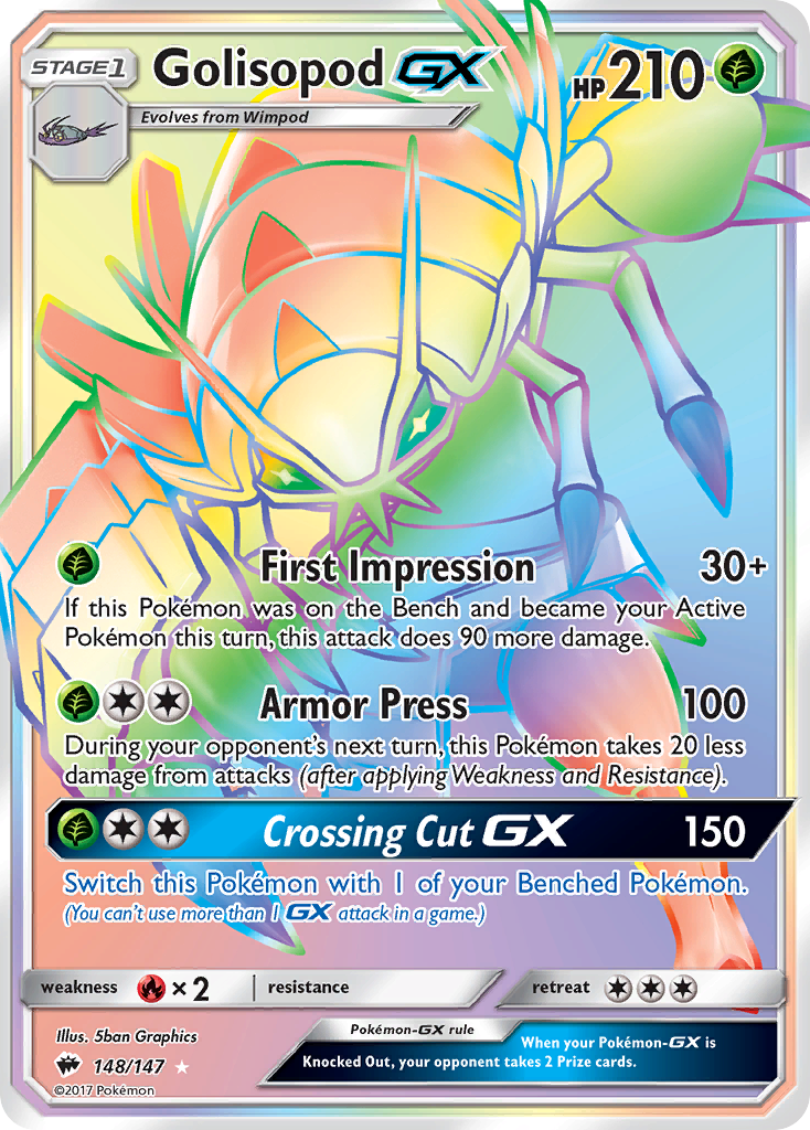 Golisopod GX (148/147) [Sun & Moon: Burning Shadows] | Cracking-Singles