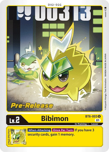 Bibimon [BT6-003] [Double Diamond Pre-Release Cards] | Cracking-Singles