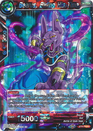 Beerus, Biding His Time [BT8-014] | Cracking-Singles