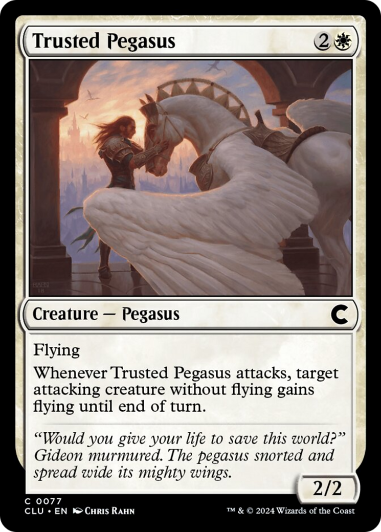 Trusted Pegasus [Ravnica: Clue Edition] | Cracking-Singles