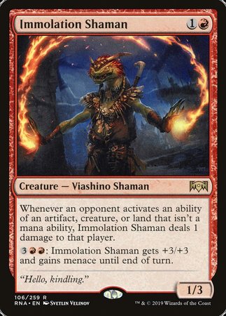 Immolation Shaman [Ravnica Allegiance] | Cracking-Singles