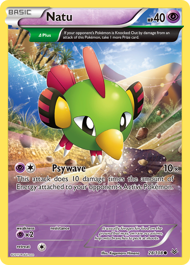 Natu (28/108) [XY: Roaring Skies] | Cracking-Singles