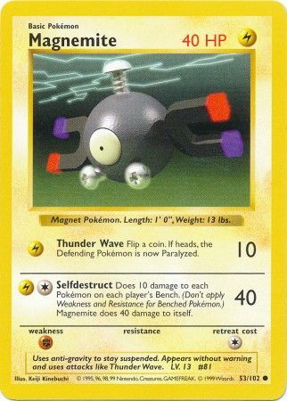 Magnemite (53/102) [Base Set Shadowless Unlimited] | Cracking-Singles