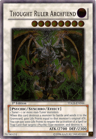 Thought Ruler Archfiend [TDGS-EN044] Ultimate Rare | Cracking-Singles