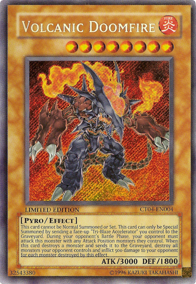 Volcanic Doomfire [CT04-EN004] Secret Rare | Cracking-Singles