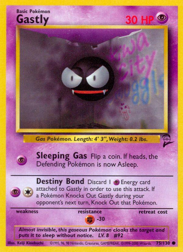 Gastly (75/130) [Base Set 2] | Cracking-Singles