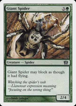 Giant Spider [Eighth Edition] | Cracking-Singles