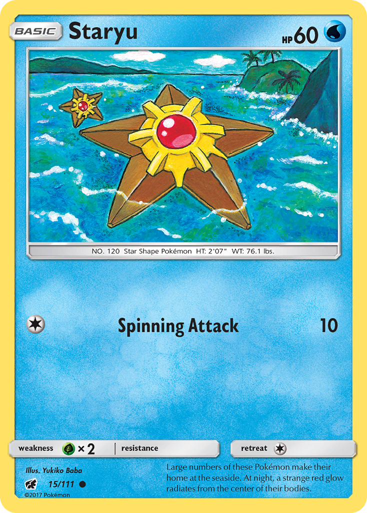 Staryu (15/111) [Sun & Moon: Crimson Invasion] | Cracking-Singles