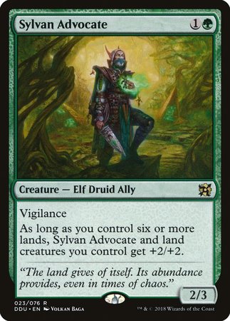 Sylvan Advocate [Duel Decks: Elves vs. Inventors] | Cracking-Singles