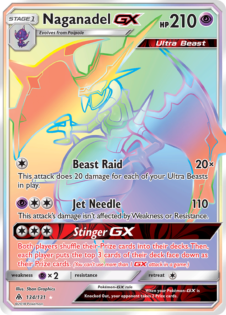 Naganadel GX (134/131) [Sun & Moon: Forbidden Light] | Cracking-Singles