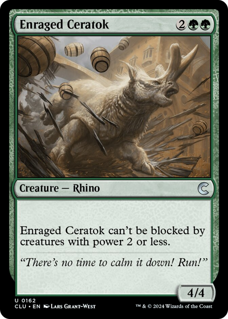 Enraged Ceratok [Ravnica: Clue Edition] | Cracking-Singles