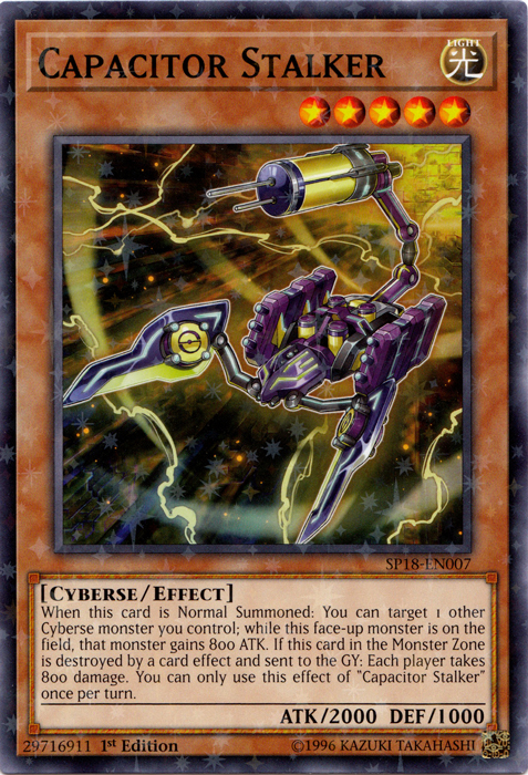 Capacitor Stalker [SP18-EN007] Starfoil Rare | Cracking-Singles