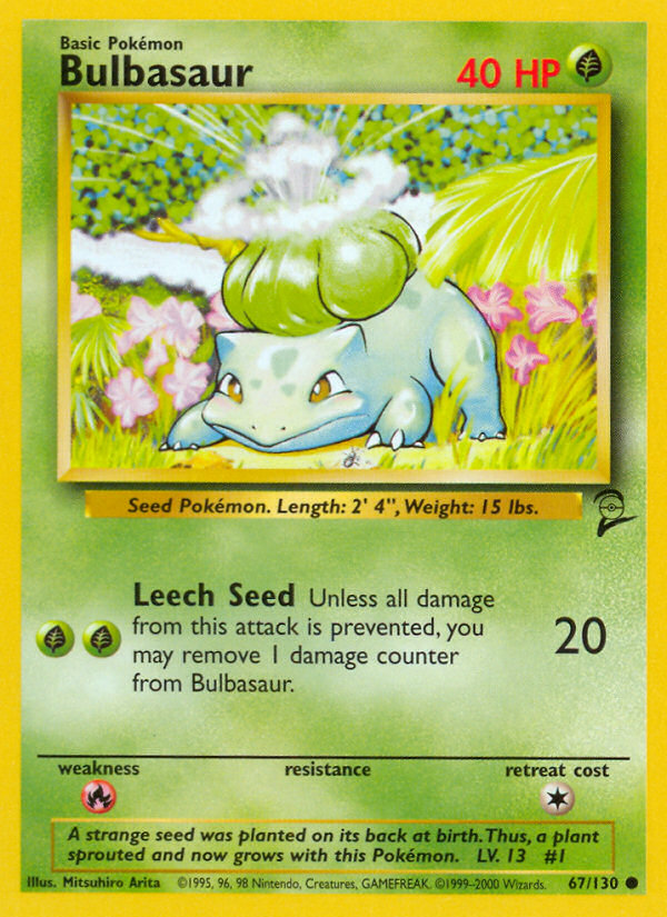 Bulbasaur (67/130) [Base Set 2] | Cracking-Singles