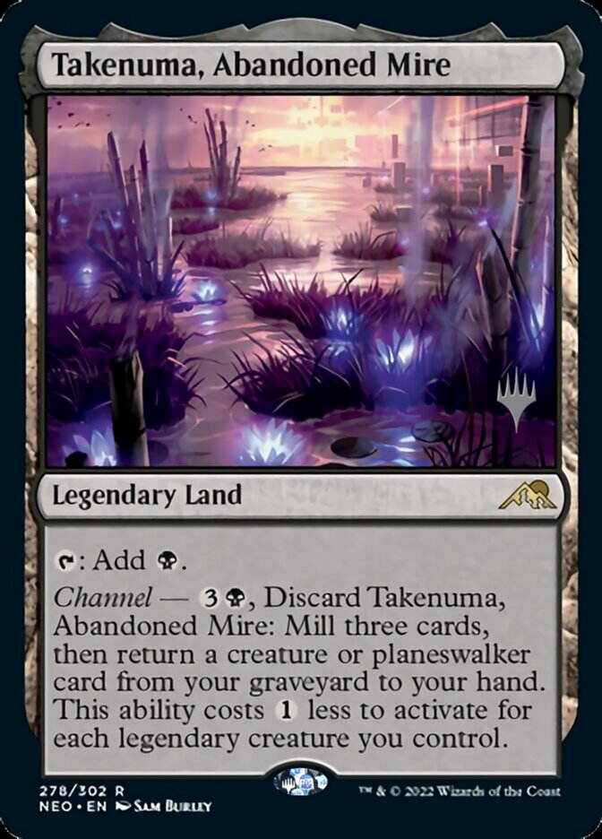 Takenuma, Abandoned Mire (Promo Pack) [Kamigawa: Neon Dynasty Promos] | Cracking-Singles