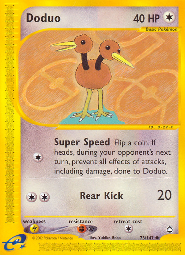 Doduo (73/147) [Aquapolis] | Cracking-Singles