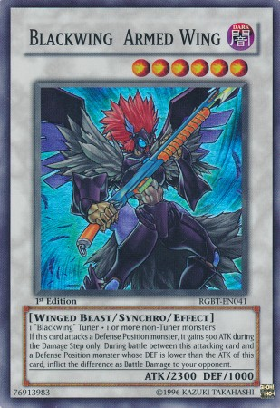 Blackwing Armed Wing [RGBT-EN041] Super Rare | Cracking-Singles