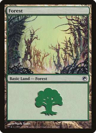 Forest (247) [Scars of Mirrodin] | Cracking-Singles