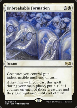 Unbreakable Formation [Ravnica Allegiance] | Cracking-Singles