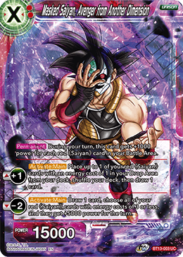 Masked Saiyan, Avenger from Another Dimension (Uncommon) [BT13-003] | Cracking-Singles