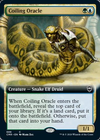 Coiling Oracle (Extended Art) [Commander Legends] | Cracking-Singles