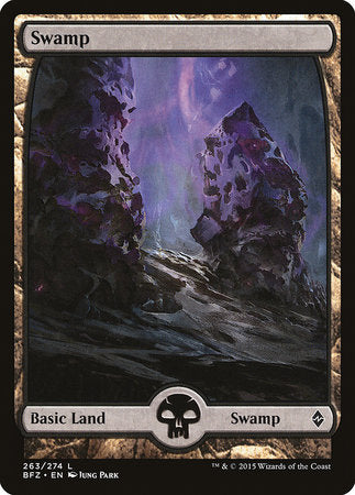 Swamp (263) - Full Art [Battle for Zendikar] | Cracking-Singles