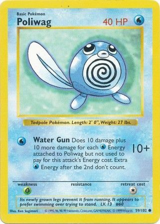 Poliwag (59/102) [Base Set Shadowless Unlimited] | Cracking-Singles