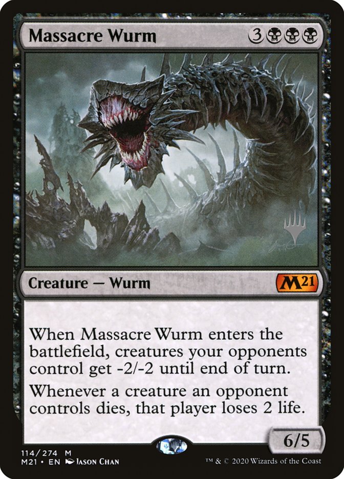 Massacre Wurm (Promo Pack) [Core Set 2021 Promos] | Cracking-Singles