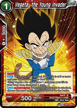 Vegeta, the Young Invader (Common) [BT13-023] | Cracking-Singles