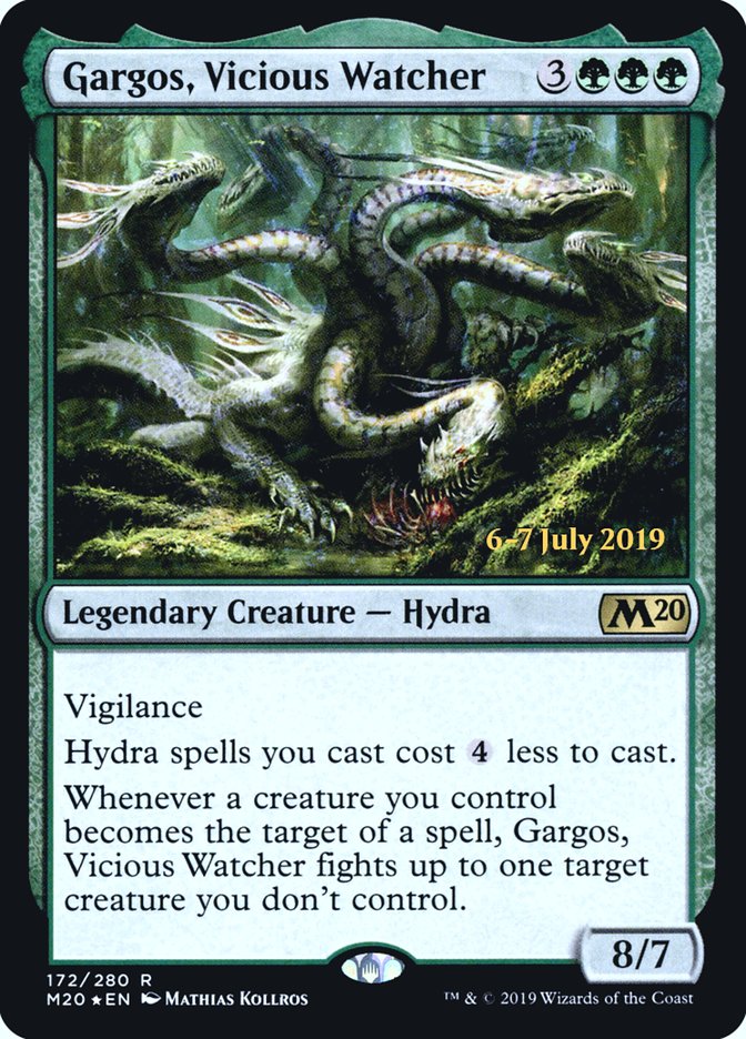 Gargos, Vicious Watcher  [Core Set 2020 Prerelease Promos] | Cracking-Singles