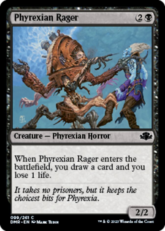 Phyrexian Rager [Dominaria Remastered] | Cracking-Singles