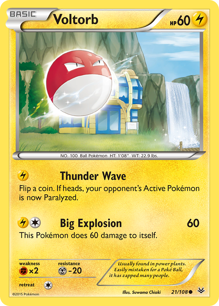 Voltorb (21/108) [XY: Roaring Skies] | Cracking-Singles