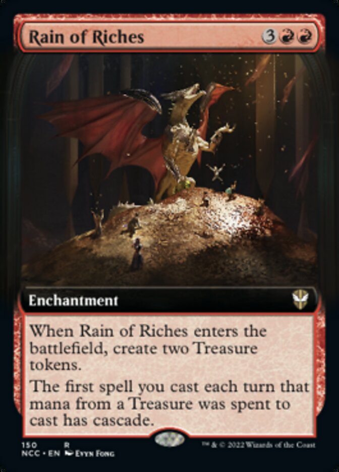 Rain of Riches (Extended Art) [Streets of New Capenna Commander] | Cracking-Singles