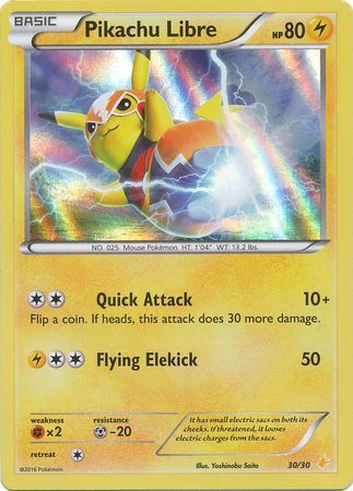 Pikachu Libre (30/30) [XY: Trainer Kit 3 - Pikachu Libre] | Cracking-Singles