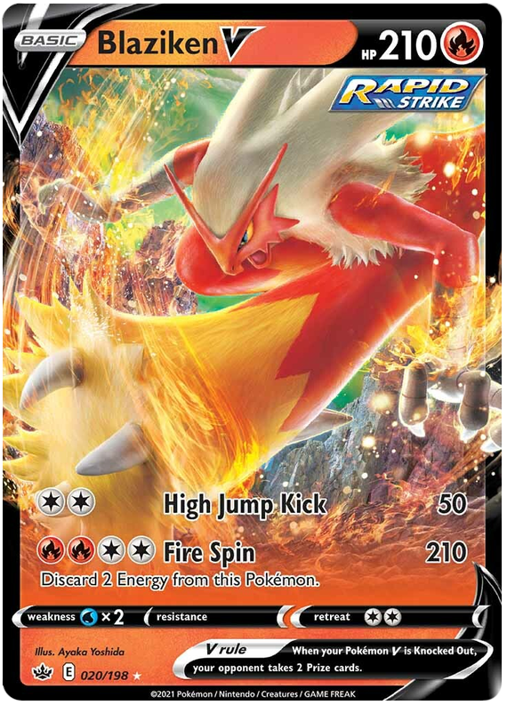 Blaziken V (020/198) [Sword & Shield: Chilling Reign] | Cracking-Singles