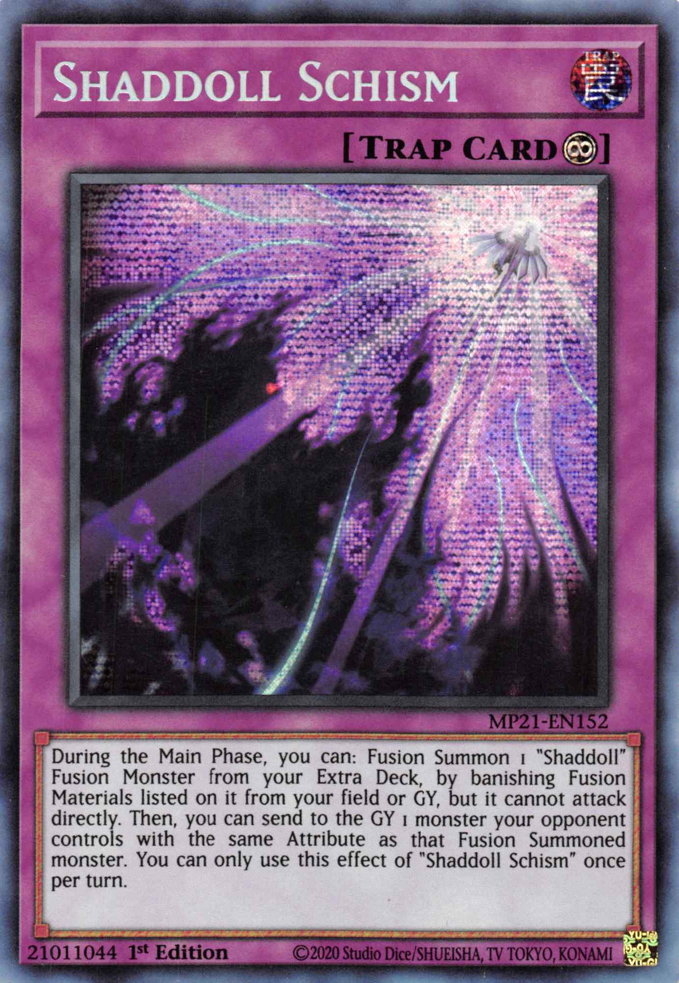 Shaddoll Schism [MP21-EN152] Prismatic Secret Rare | Cracking-Singles