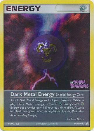 Dark Metal Energy (97/110) (Stamped) [EX: Holon Phantoms] | Cracking-Singles